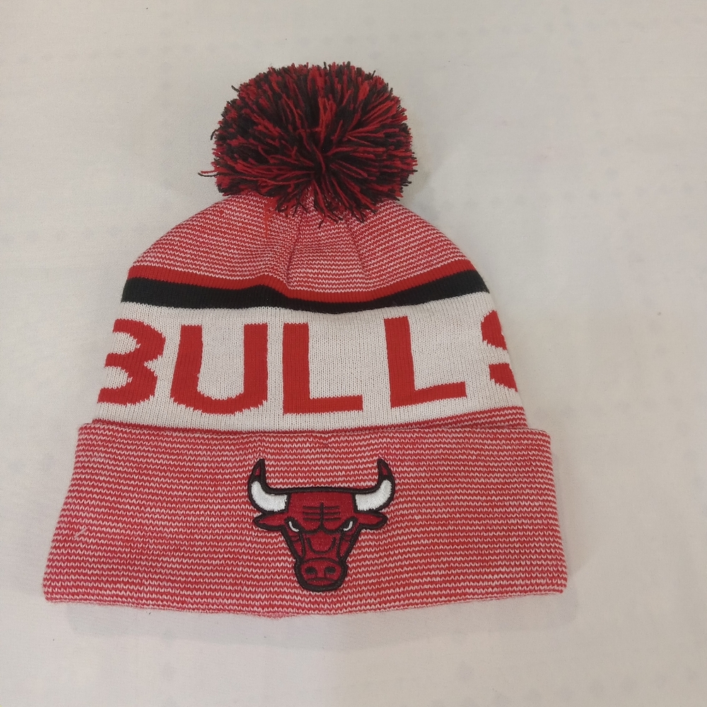 Chicago Bulls Unisex Red Knit Beanie Hat One Size